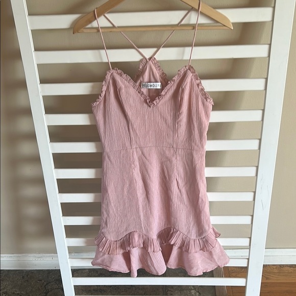 Hello Molly SCORPIO SEASON Mini DRESS in Pink BLUSH Size Small - Picture 2 of 16